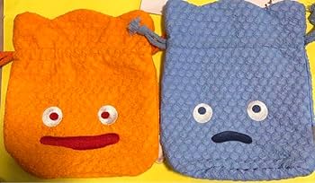 Amazon.co.jp: ジ ブ リ パ ー ク限定 カルシファー 巾着 赤青 2